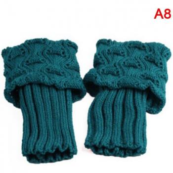 Puños de Botas Tricotados para Invierno