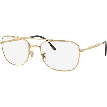 RB3755 Men's Gold Lens Frame – Size 59, Blue‑Block Feature