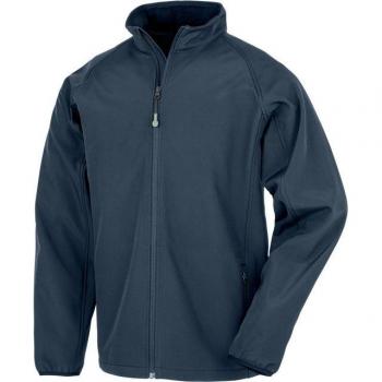 Eco‑Print Youth Softshell Outdoorjacke 2‑Layer, wiederverwertet