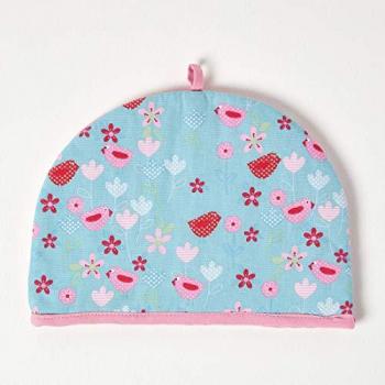 Homescapes Blue Birds & Flowers Teapot Warmer