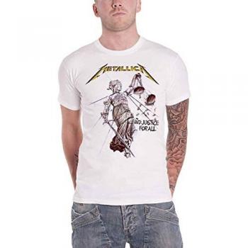 Metallica Justice T-Shirt Herren Weiß L