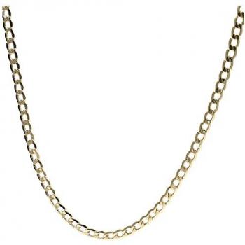Panzerkette LUIGI MERANO glanz, Gold 585 45 cm