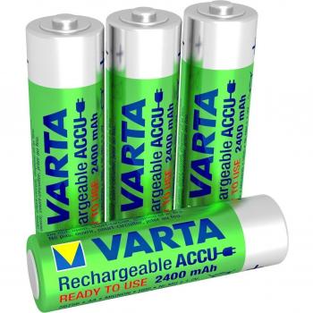 VARTA Ready2Use Pre-Charged AA Ni-Mh Batteries (2,400mAh, 4-pack)