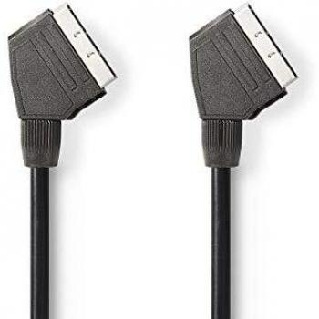 Nedis 1.5m Nickel Plated SCART Male Cable