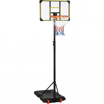 Canasta de Baloncesto PORTÁTIL SPORTNOW Amarillo y Negro