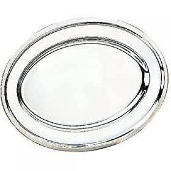 IBILI 710035 Argent Ovale Plate – 34×22 cm Stainless Steel