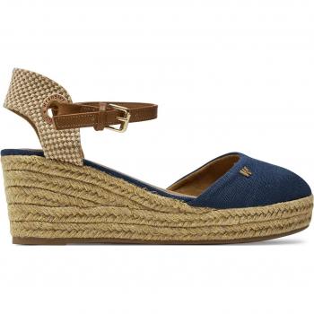 Damenhalbschuhe Wrangler Bela Espadrille Semi Wedge in Marineblau, Art. Nr. 20241055