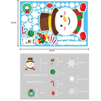 Decoración Estática de Navidad en Vidrio