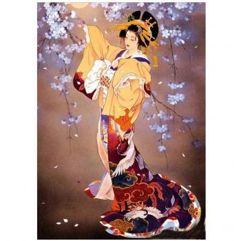 Elegant Japanese Woman Diamond Painting