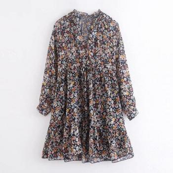 Mini robe de plage imprimée florale