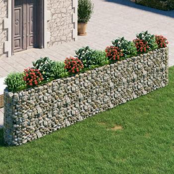 Canteiro Elevado em Gabiões 470x50x100 cm (Ferro Galvanizado) – VidaXL