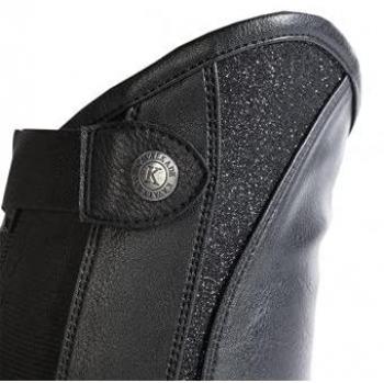 Mini-Chaps Kavalkade Noir – Fusion Cuir Véritable & Synthétique, Élasticité