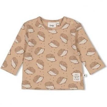Blusa Feetje de Manga Larga AOP con Motivo Hedge Hugs Tono Arena