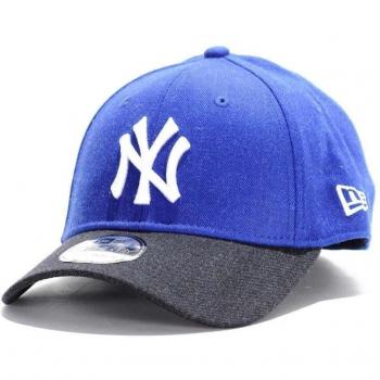 New Era NY Yankees Lrynvy Heather Visor – Herren‑Blau Schirmmütze M/L