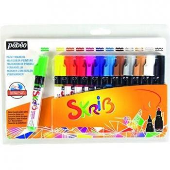 Marqueur gouache Skrib 6 couleurs