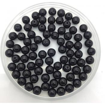 Perlas acrílicas negras 10mm