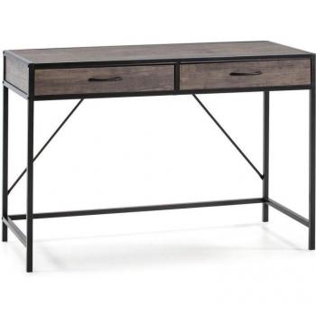 Mesa Tulum VS Venta-Stock 110x50x76cm Roble/Negro
