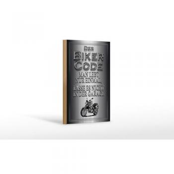 Biker‑Dekorationsschild „Life is a Ride“ – 12 × 18 cm Holz