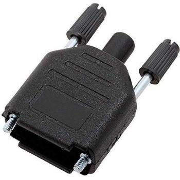 TRU COMPONENTS D-SUB Gehäuse 9-polig Polyamid 180° Schwarz 1 St
