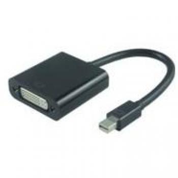 Adattatore MiniDP-DVI MicroConnect 15 cm per PC e Monitor Nero
