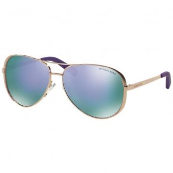 Michael Kors Women's Chelsea Sunglasses, Rose Gold/Purple Mirror