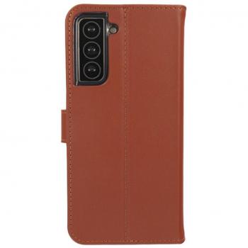 Valenta Samsung Galaxy S21 Leer Book Case Bruin