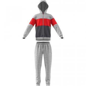 Adidas Tuta Giovani Medium Heather Rosso Grigio 7-8A