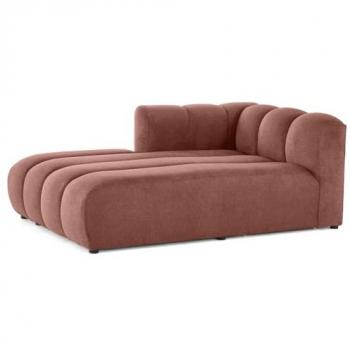 Lisa Design : Module Debbi – Assise Méridienne Gauche, Tissu Rose