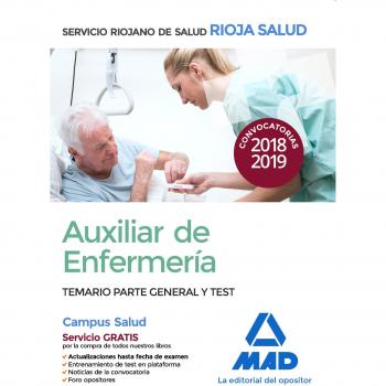 Auxiliar de Enfermería del Servicio Riojano de Salud. Temario parte general y test