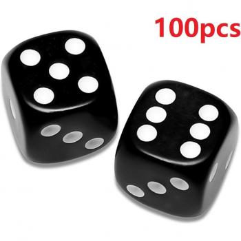 Black Plastic Dice Set