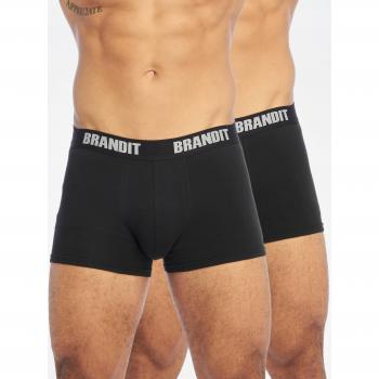 Brandit Boxershorts Logo 2er Pack in Schwarz