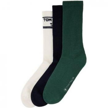 TOM TAILOR Herren Socken im 3er-Pack, blau, Größe 43-46