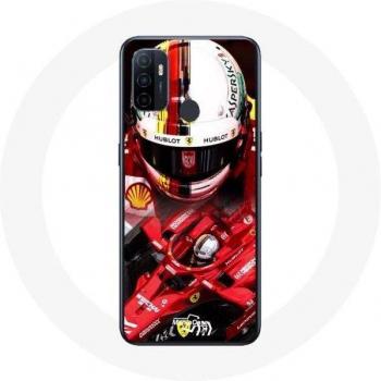 Coque Oppo A53 F1 Sebastian Vettel Rossa