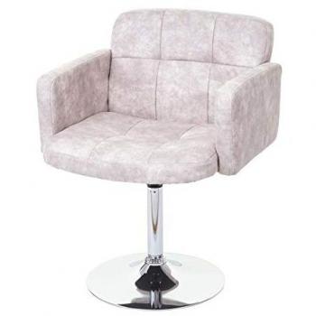 Chaise d’angle Orlando – Rotatif, daim, couleur grise claire