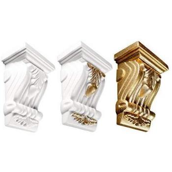 1 Wanddekor Konsole Stuck Dekorativ EPS Gold 10,5x14cm K-01