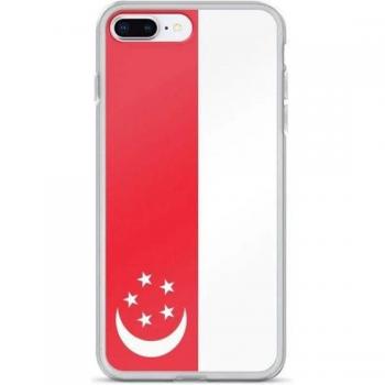 Vertical Singapore Flag iPhone 8 Plus Flexible Color Case