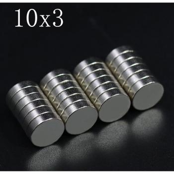 50 Pcs 10x3 Neodymium Magnet 10mm x 3mm N35 NdFeB Round Super Strong