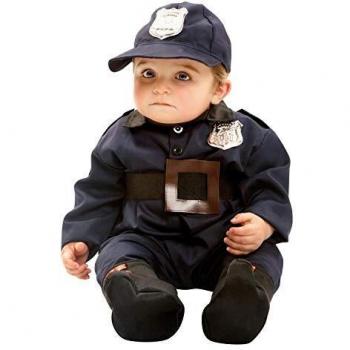 Disfraz de policía infantil 0-6 meses
