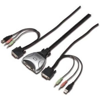 Digitus DS-11802-1 KVM Switch Computer Keyboard-Video-Mouse