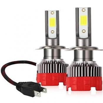 Fari H7 LED Kairiyard 6000K 55W 8000 Lumen Kit Fendinebbia 2 Chip Rotazione 360°