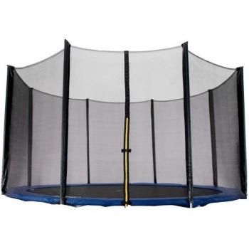Filet de sécurité noir pour trampoline