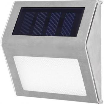 3 LED Solar Gartenlicht Edelstahl energiesparend