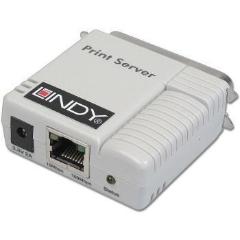 Servidor de impresión LAN Lindy 10/100Base-TX