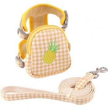 Pet Vest Harness with Leash and Backpack for Small Dogs