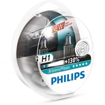 Philips Xtreme Vision H1 Headlight Bulbs Up to 130% More Brightness (Pair)