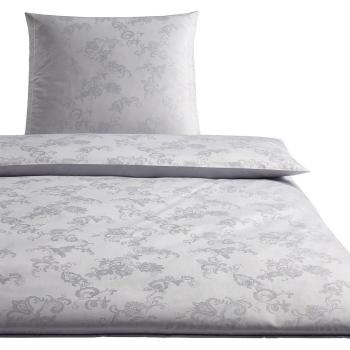 Elegante Mako‑Silber Bettwäsche (Esperanto) – 135×200 cm / 80×80 cm