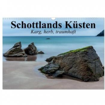 Schottlands Küsten. Karg herb traumhaft (Wandkalender 2024 DIN A3 quer) CALVENDO Monatskalender
