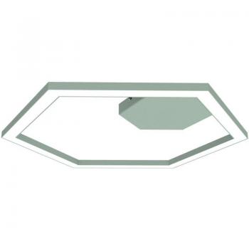 Plafoniera Metallo Esagono Verde Iceberg 60cm 34W/m