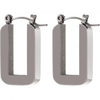 Aretes Cuadrados de Acero Inoxidable