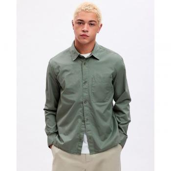 GAP Camicia Verde Uomo Regular Fit